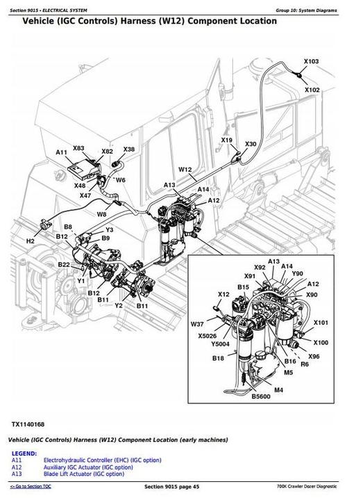Product picture Deer 700K Crawler Dozer (S.N. 217278-275435) Diagnostic, Operation and Test Service Manual (TM12294)