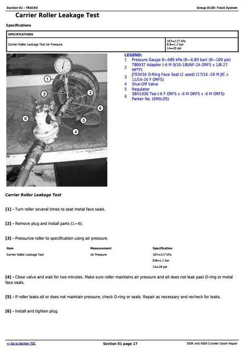 Product picture Deer 550K and 650K Crawler Dozer Service Repair Technical Manual (TM12289)