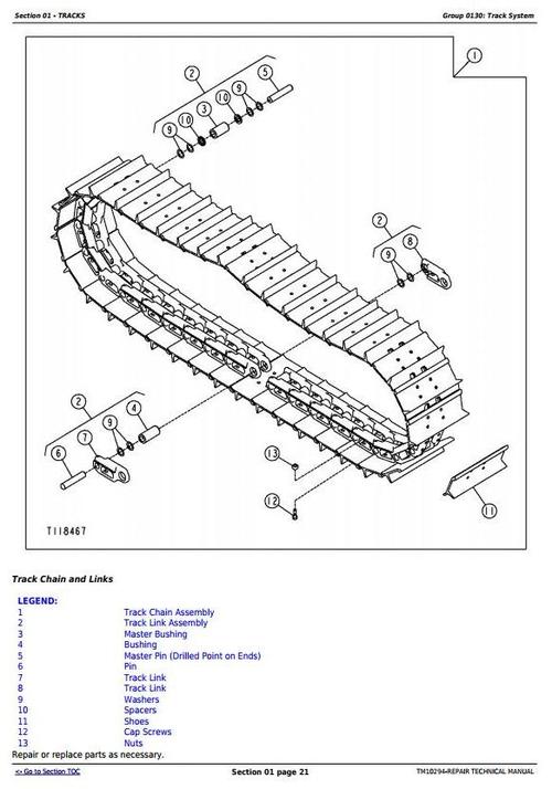 Product picture Deer 450J, 550J, 650J Crawler Dozer (S.N.141667-159986) Service Repair Workshop Manual (TM10294)